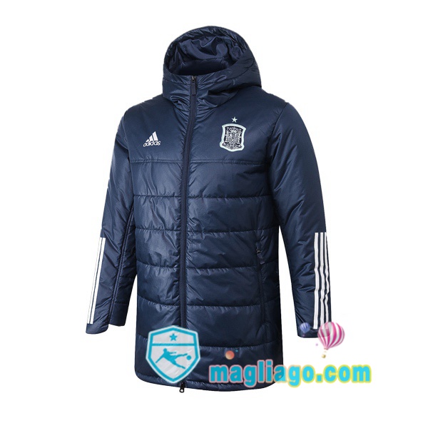 Magliago - Passione Maglie Thai Affidabili Basso Costo Online Shop | Uomo Piumino Da Calcio Spagna Blu Royal 2020/2021