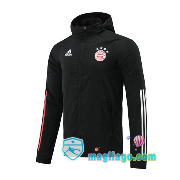 Magliago - Passione Maglie Thai Affidabili Basso Costo Online Shop | Giacca A Vento Bayern Monaco Nero 2020/2021