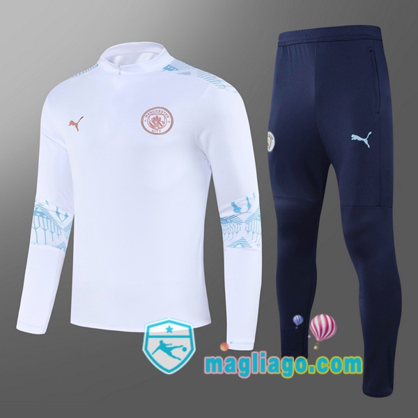 Magliago - Passione Maglie Thai Affidabili Basso Costo Online Shop | Tuta da Allenamento Manchester City Bambino Bianco 2020/2021