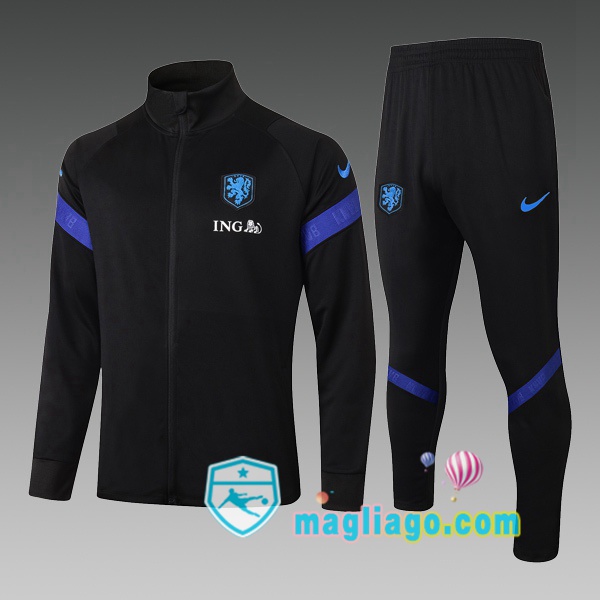 Magliago - Passione Maglie Thai Affidabili Basso Costo Online Shop | Giacca Da Allenamento Paesi Bassi Bambino Verde Nero 2020/2021