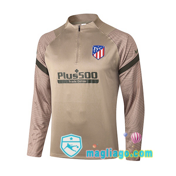 Magliago - Passione Maglie Thai Affidabili Basso Costo Online Shop | Felpe Allenamento Atletico Madrid Cachi 2020/2021