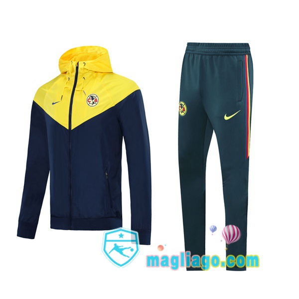 Magliago - Passione Maglie Thai Affidabili Basso Costo Online Shop | Giacca A Vento Club America Blu Royal Giallo 2020/2021