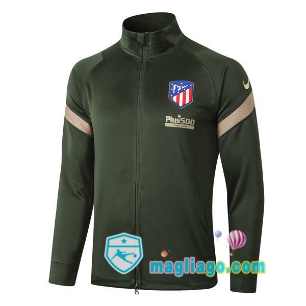 Magliago - Passione Maglie Thai Affidabili Basso Costo Online Shop | Giacca Calcio Atletico Madrid Verde Scuro 2020/2021