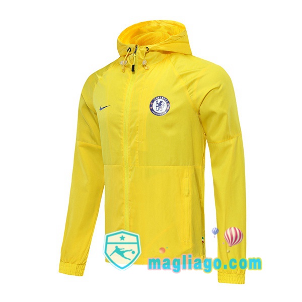 Magliago - Passione Maglie Thai Affidabili Basso Costo Online Shop | Giacca A Vento FC Chelsea Giallo 2020/2021