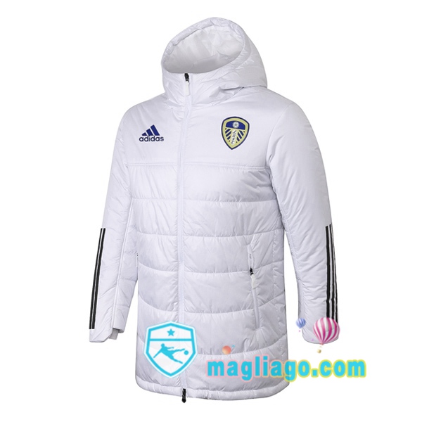 Magliago - Passione Maglie Thai Affidabili Basso Costo Online Shop | Uomo Piumino Da Calcio Leeds United Bianco 2020/2021