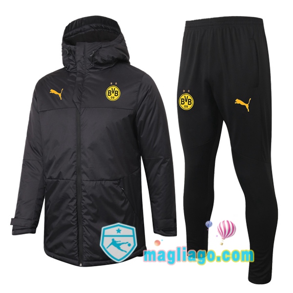 Magliago - Passione Maglie Thai Affidabili Basso Costo Online Shop | Uomo Piumino E Pantaloni Dortmund BVB Nero 2020/2021