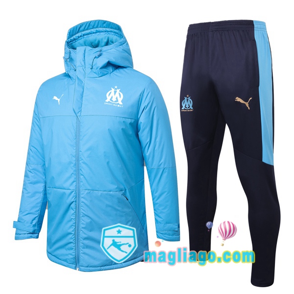 Magliago - Passione Maglie Thai Affidabili Basso Costo Online Shop | Uomo Piumino E Pantaloni Marsiglia OM Blu 2020/2021