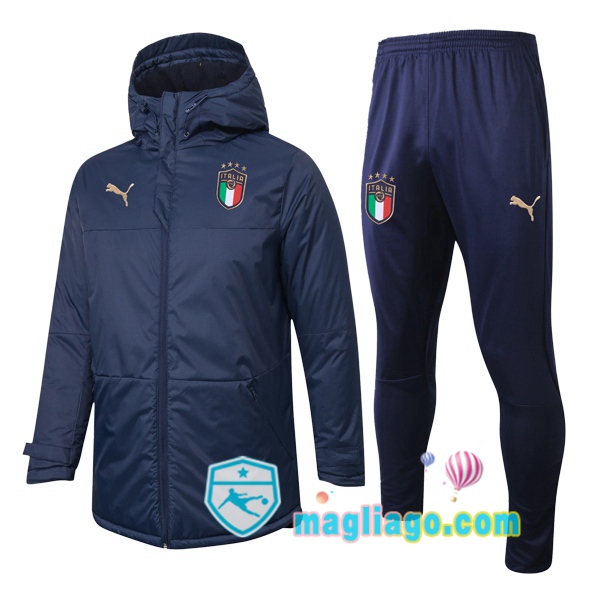 Magliago - Passione Maglie Thai Affidabili Basso Costo Online Shop | Uomo Piumino E Pantaloni Italia Blu Royal 2020/2021