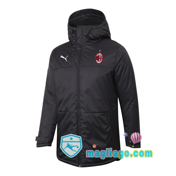 Magliago - Passione Maglie Thai Affidabili Basso Costo Online Shop | Uomo Piumino Da Calcio AC Milan Nero 2020/2021