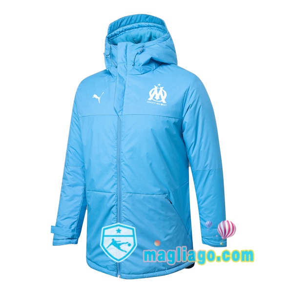 Magliago - Passione Maglie Thai Affidabili Basso Costo Online Shop | Uomo Piumino Da Calcio Marsiglia OM Blu 2020/2021