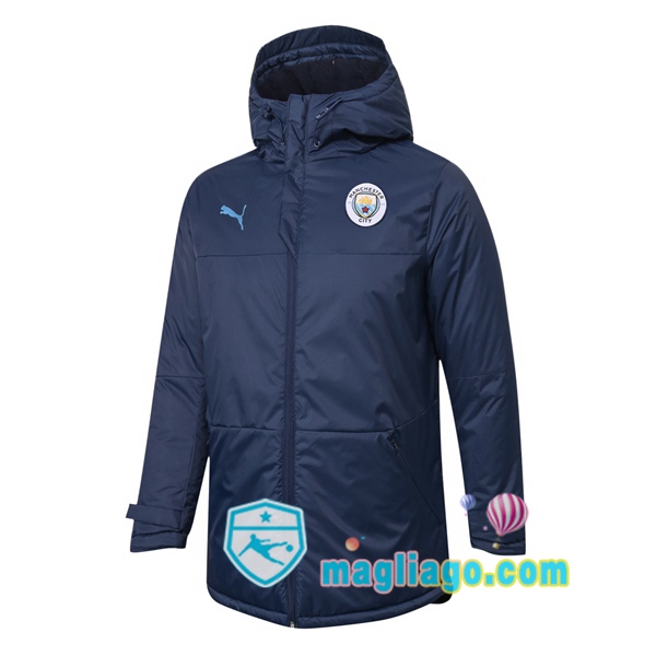 Magliago - Passione Maglie Thai Affidabili Basso Costo Online Shop | Uomo Piumino Da Calcio Manchester City Blu Royal 2020/2021
