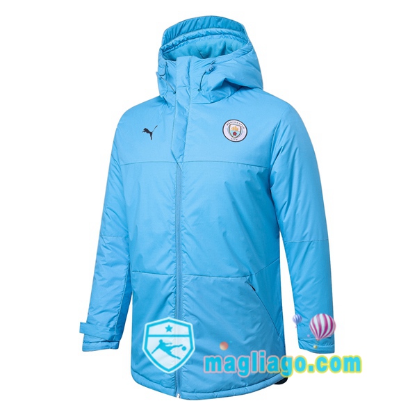 Magliago - Passione Maglie Thai Affidabili Basso Costo Online Shop | Uomo Piumino Da Calcio Manchester City Blu 2020/2021