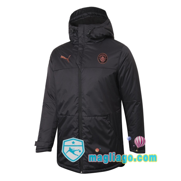 Magliago - Passione Maglie Thai Affidabili Basso Costo Online Shop | Uomo Piumino Da Calcio Manchester City Nero 2020/2021