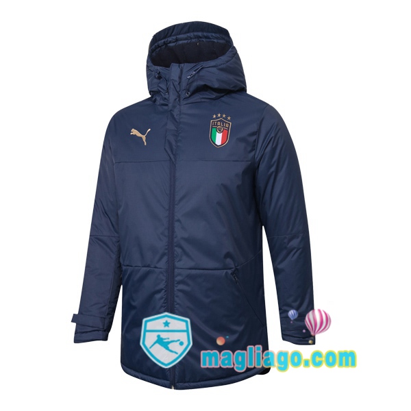 Magliago - Passione Maglie Thai Affidabili Basso Costo Online Shop | Uomo Piumino Da Calcio Italia Blu Royal 2020/2021