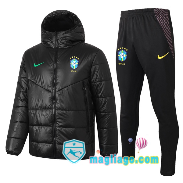 Magliago - Passione Maglie Thai Affidabili Basso Costo Online Shop | Uomo Piumino E Pantaloni Brasile Nero 2020/2021