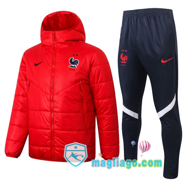 Magliago - Passione Maglie Thai Affidabili Basso Costo Online Shop | Uomo Piumino E Pantaloni Francia Rosso 2020/2021
