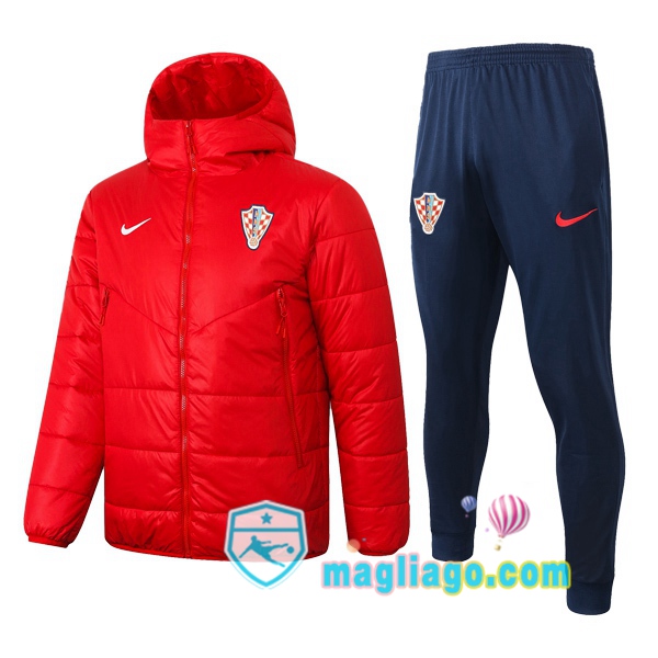 Magliago - Passione Maglie Thai Affidabili Basso Costo Online Shop | Uomo Piumino E Pantaloni Croazia Rosso 2020/2021