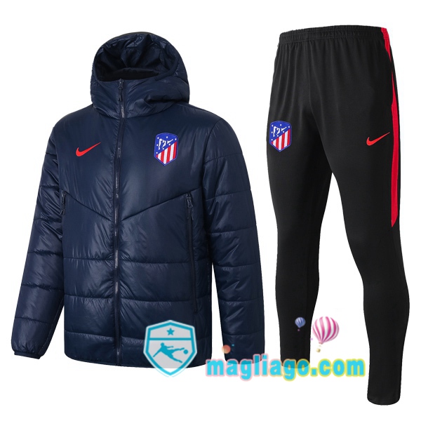 Magliago - Passione Maglie Thai Affidabili Basso Costo Online Shop | Uomo Piumino E Pantaloni Atletico Madrid Blu Royal 2020/2021