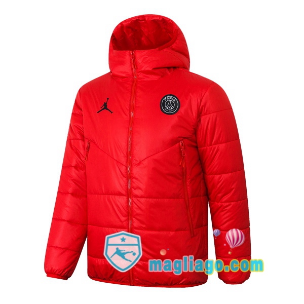 Magliago - Passione Maglie Thai Affidabili Basso Costo Online Shop | Uomo Piumino Da Calcio Paris PSG Jordan Rosso 2020/2021