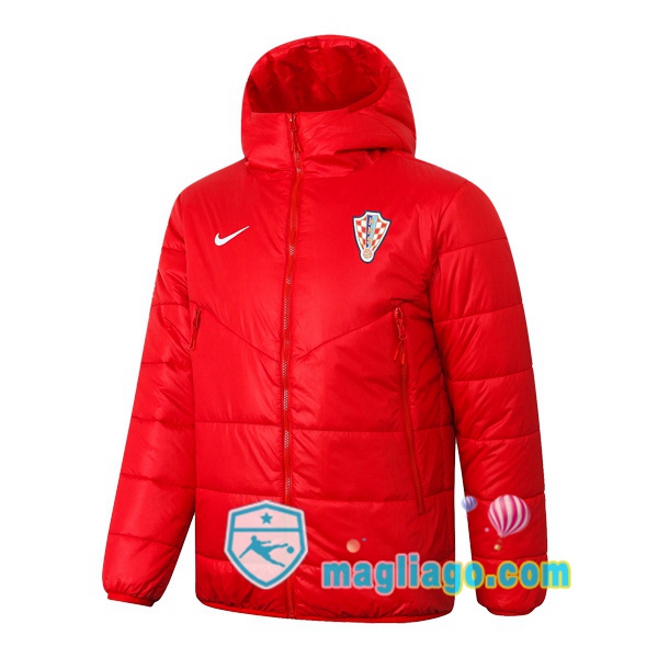 Magliago - Passione Maglie Thai Affidabili Basso Costo Online Shop | Uomo Piumino Da Calcio Croazia Rosso 2020/2021