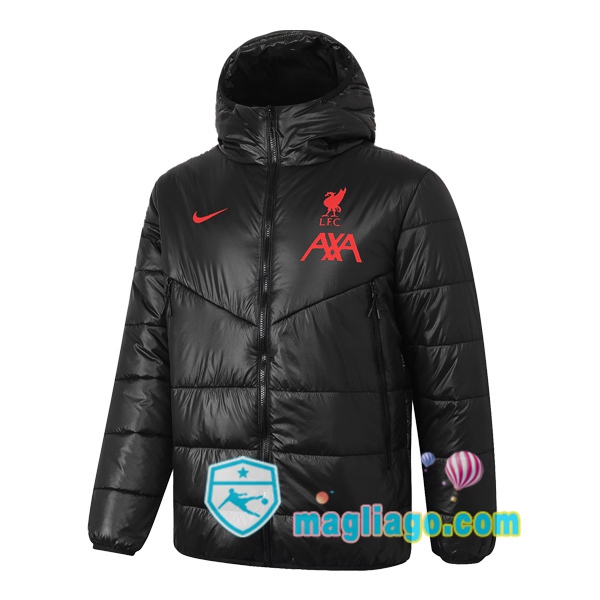 Magliago - Passione Maglie Thai Affidabili Basso Costo Online Shop | Uomo Piumino Da Calcio FC Liverpool Nero 2020/2021