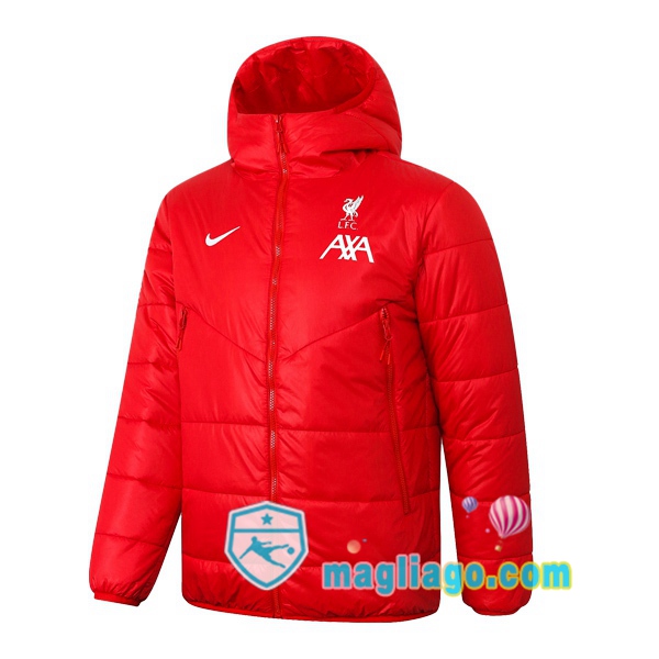 Magliago - Passione Maglie Thai Affidabili Basso Costo Online Shop | Uomo Piumino Da Calcio FC Liverpool Rosso 2020/2021