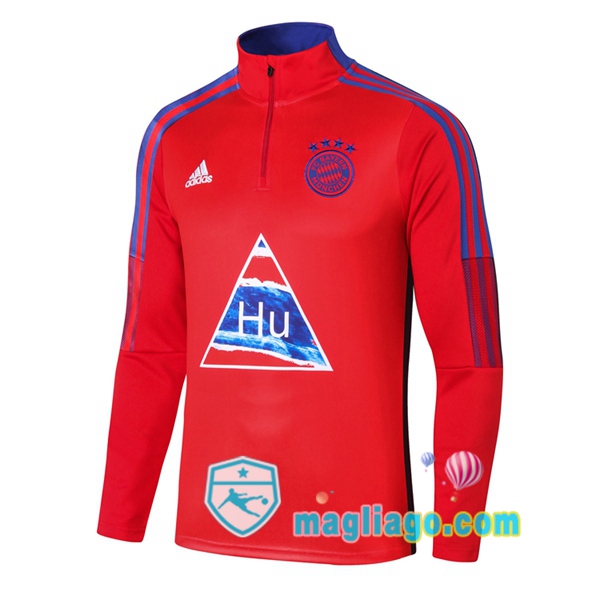 Magliago - Passione Maglie Thai Affidabili Basso Costo Online Shop | Felpe Allenamento Bayern Monaco Adidas X Human Race Rosso 2020/2021