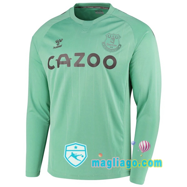 Magliago - Passione Maglie Thai Affidabili Basso Costo Online Shop | Maglia Everton Uomo Terza Maniche Lunghe Verde 2020/2021