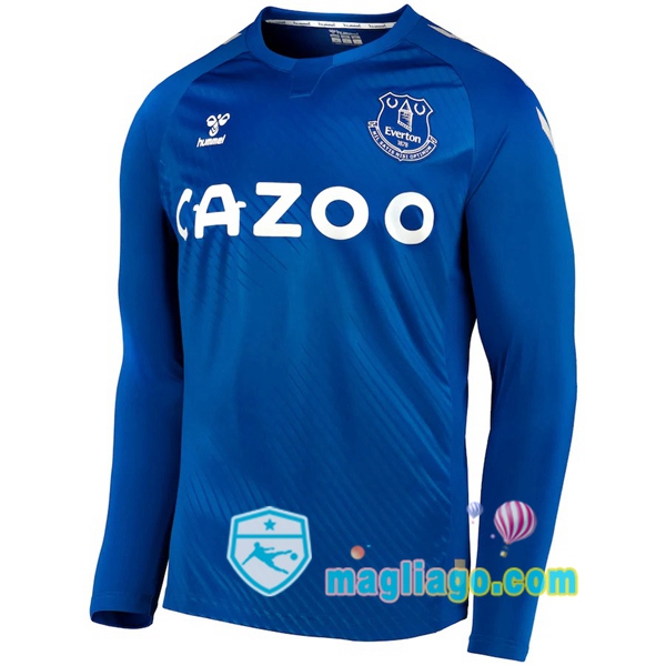 Magliago - Passione Maglie Thai Affidabili Basso Costo Online Shop | Maglia Everton Uomo Prima Maniche Lunghe Blu 2020/2021