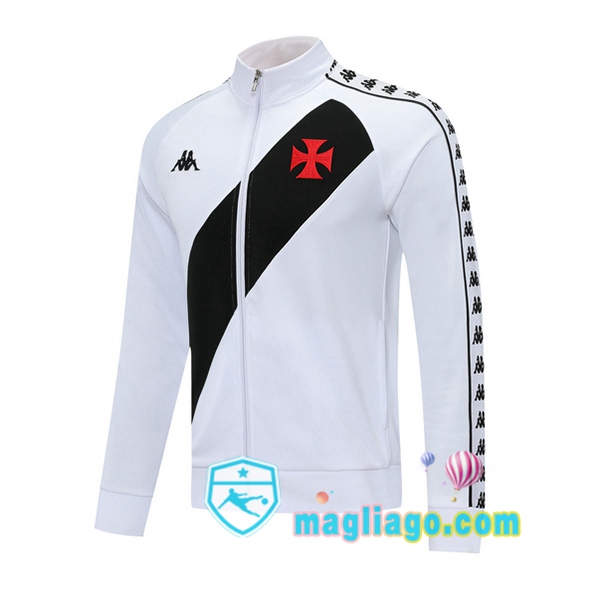 Magliago - Passione Maglie Thai Affidabili Basso Costo Online Shop | Giacca Calcio CR Vasco da Gama Bianco Nero 2020/2021
