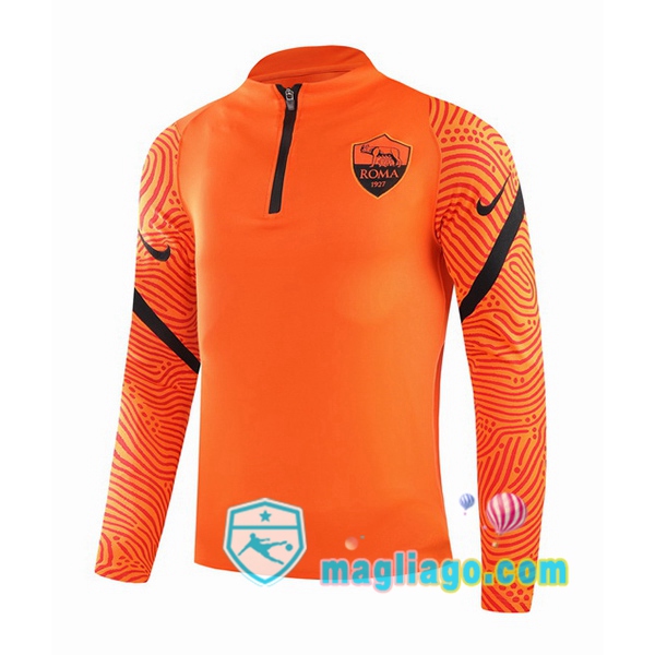 Magliago - Passione Maglie Thai Affidabili Basso Costo Online Shop | Felpe Allenamento AS Roma Arancione 2020/2021