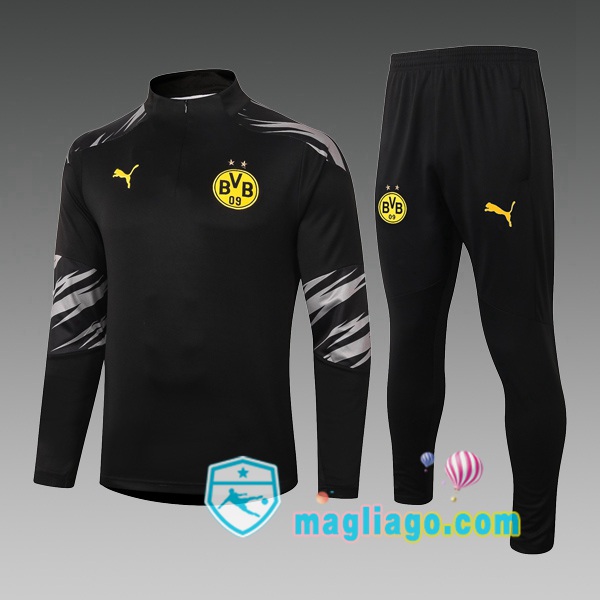 Magliago - Passione Maglie Thai Affidabili Basso Costo Online Shop | Tuta da Allenamento Dortmund BVB Bambino Nero 2020/2021