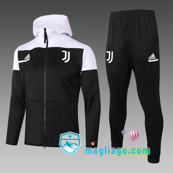 Magliago - Passione Maglie Thai Affidabili Basso Costo Online Shop | Giacca Con Cappuccio Juventus Bambino Nero Bianco 2020/2021