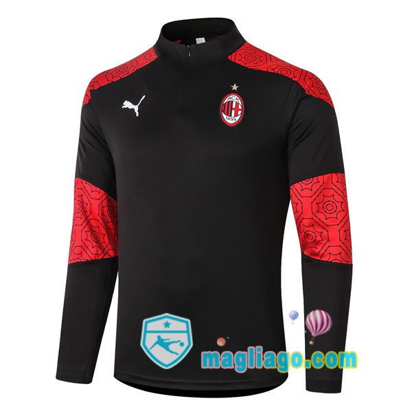 Magliago - Passione Maglie Thai Affidabili Basso Costo Online Shop | Felpe Allenamento AC Milan Nero Rosso 2020/2021