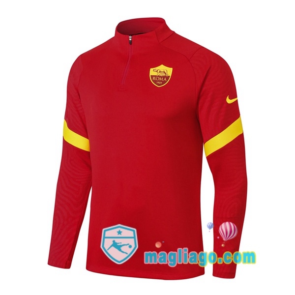 Magliago - Passione Maglie Thai Affidabili Basso Costo Online Shop | Felpe Allenamento AS Roma Rosso Giallo 2020/2021