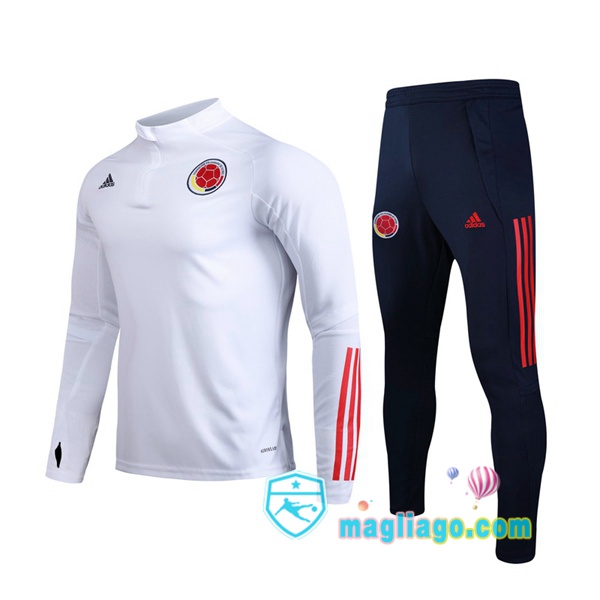 Magliago - Passione Maglie Thai Affidabili Basso Costo Online Shop | Tuta da Allenamento Colombia Bianco 2019/2020