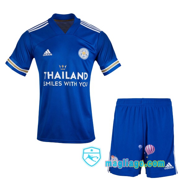 Magliago - Passione Maglie Thai Affidabili Basso Costo Online Shop | Maglia Leicester City Bambino Prima Thailand Smiles With You 2020/2021