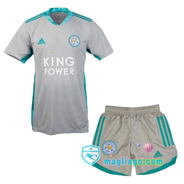 Magliago - Passione Maglie Thai Affidabili Basso Costo Online Shop | Maglia Leicester City Bambino Portiere Grigio 2020/2021