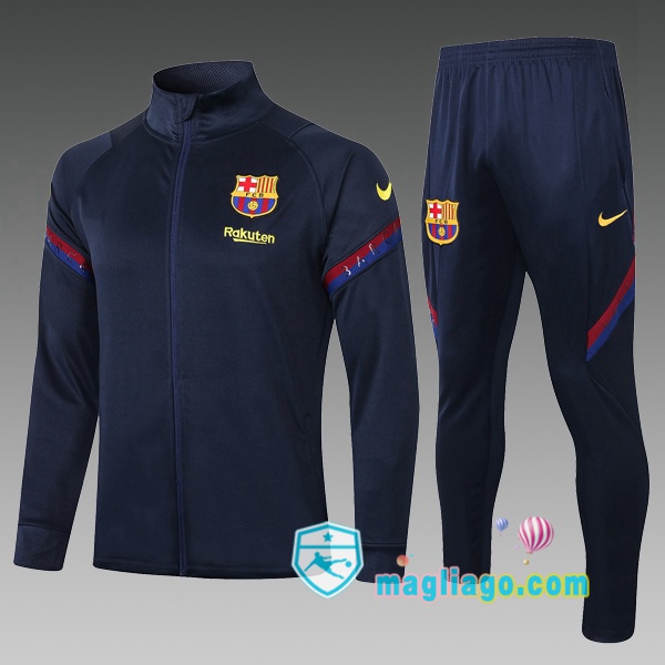 Magliago - Passione Maglie Thai Affidabili Basso Costo Online Shop | Giacca Da Allenamento FC Barcellona Bambino Blu Royal 2020/2021