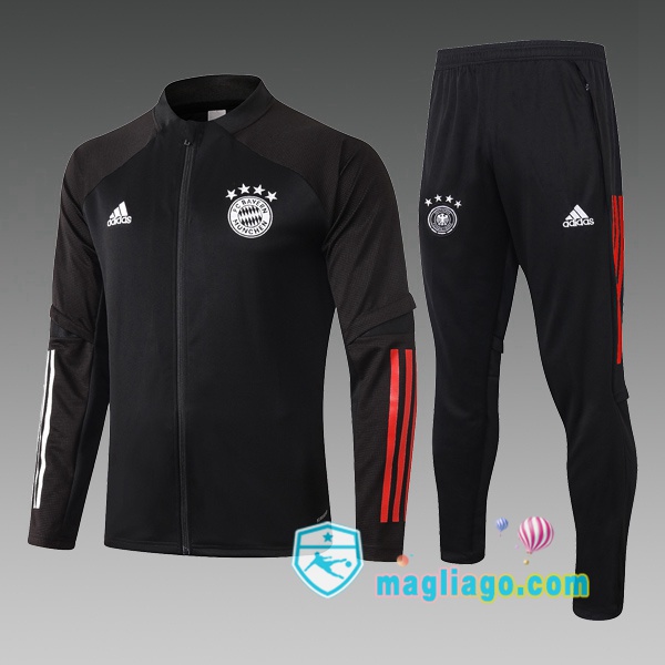 Magliago - Passione Maglie Thai Affidabili Basso Costo Online Shop | Giacca Da Allenamento Bayern Monaco Bambino Nero 2020/2021