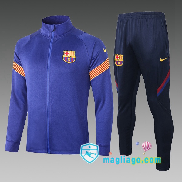 Magliago - Passione Maglie Thai Affidabili Basso Costo Online Shop | Giacca Da Allenamento FC Barcellona Bambino Blu 2020/2021