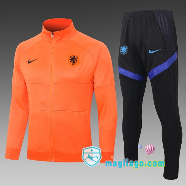 Magliago - Passione Maglie Thai Affidabili Basso Costo Online Shop | Giacca Da Allenamento Paesi Bassi Bambino Arancione 2020/2021