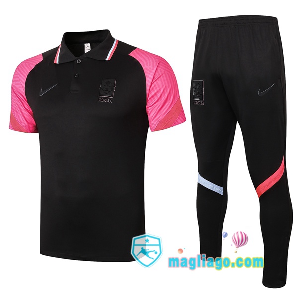 Magliago - Passione Maglie Thai Affidabili Basso Costo Online Shop | Corea Polo Maglia Uomo + Pantaloni Nero 2020/2021
