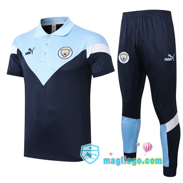 Magliago - Passione Maglie Thai Affidabili Basso Costo Online Shop | Manchester City Polo Maglia Uomo + Pantaloni Blu 2020/2021