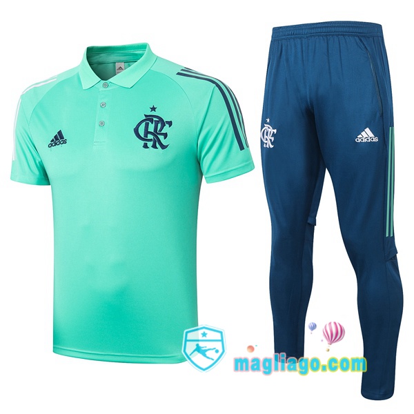 Magliago - Passione Maglie Thai Affidabili Basso Costo Online Shop | Flamengo Polo Maglia Uomo + Pantaloni Verde 2020/2021