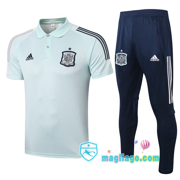 Magliago - Passione Maglie Thai Affidabili Basso Costo Online Shop | Spagna Polo Maglia Uomo + Pantaloni Verde 2020/2021
