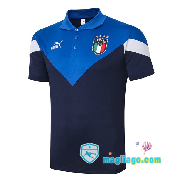 Magliago - Passione Maglie Thai Affidabili Basso Costo Online Shop | Italia Polo Maglia Uomo Blu 2020/2021