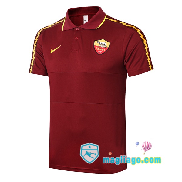 Magliago - Passione Maglie Thai Affidabili Basso Costo Online Shop | AS Roma Polo Maglia Uomo Rosso 2020/2021