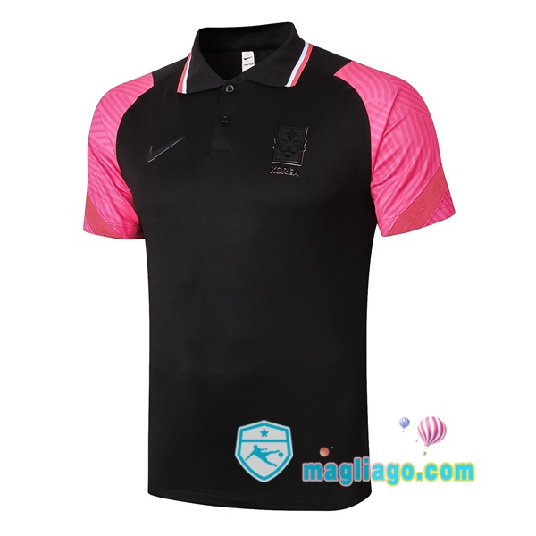 Magliago - Passione Maglie Thai Affidabili Basso Costo Online Shop | Corea Polo Maglia Uomo Nero Rosa 2020/2021