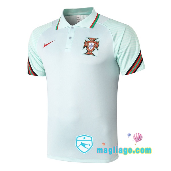 Magliago - Passione Maglie Thai Affidabili Basso Costo Online Shop | Portogallo Polo Maglia Uomo Verde 2020/2021